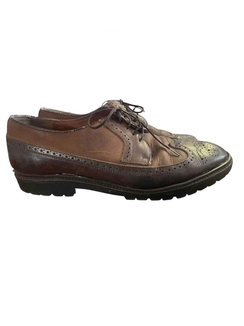 Vintage Men’s Lesther Chester Eaton Brown Brogue Shoes Size 42 EU Or 9 US